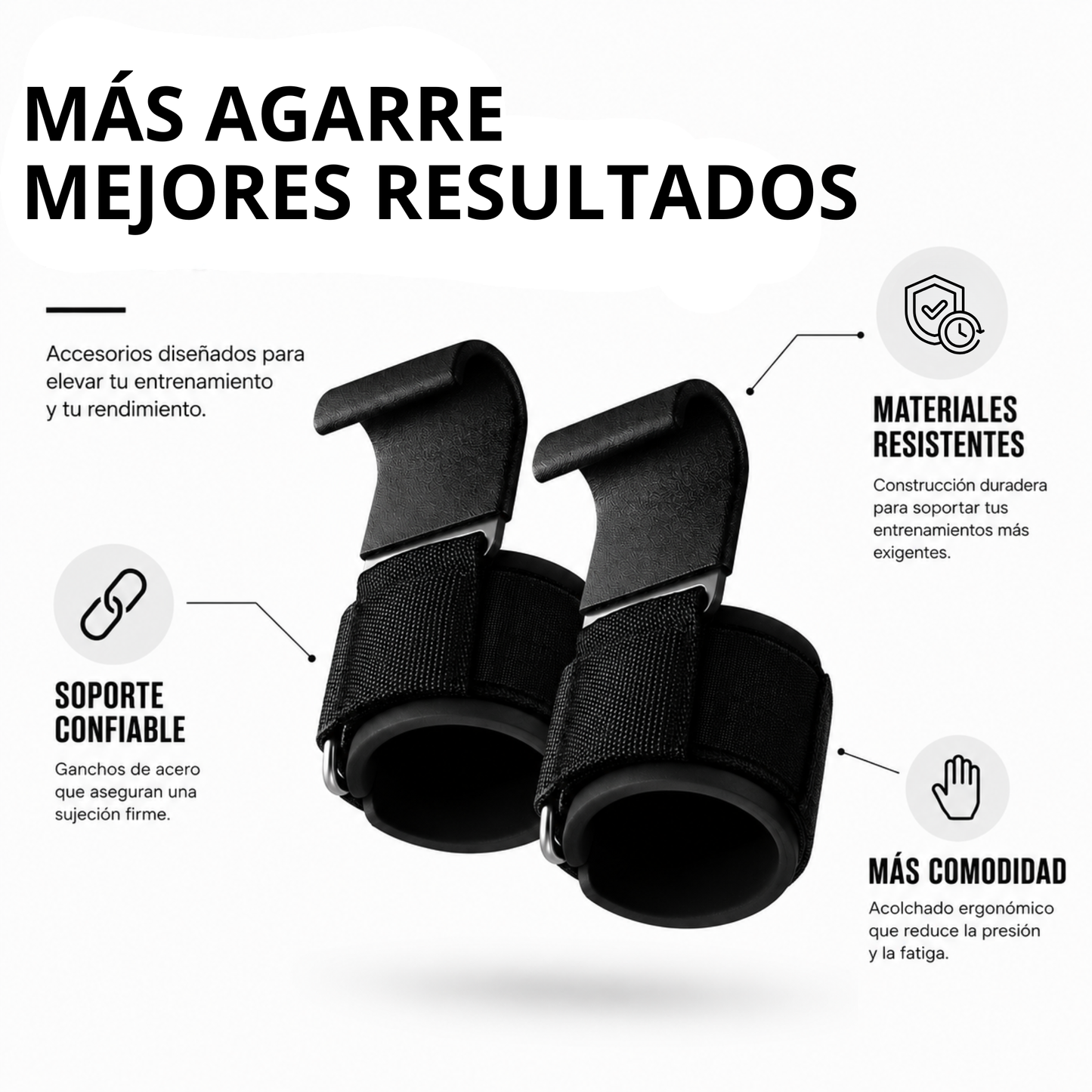PullGrip™ Ganchos de Fuerza